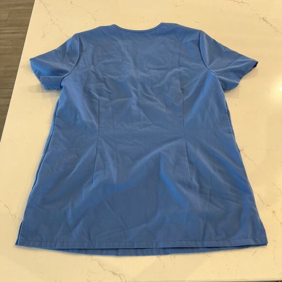 Figs Casma Three-Pocket Scrub Top Light Blue Size Small - Picture 2 of 5